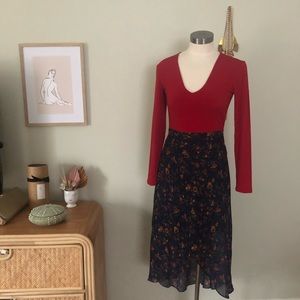 Madewell Floral Skirt. Size 4.